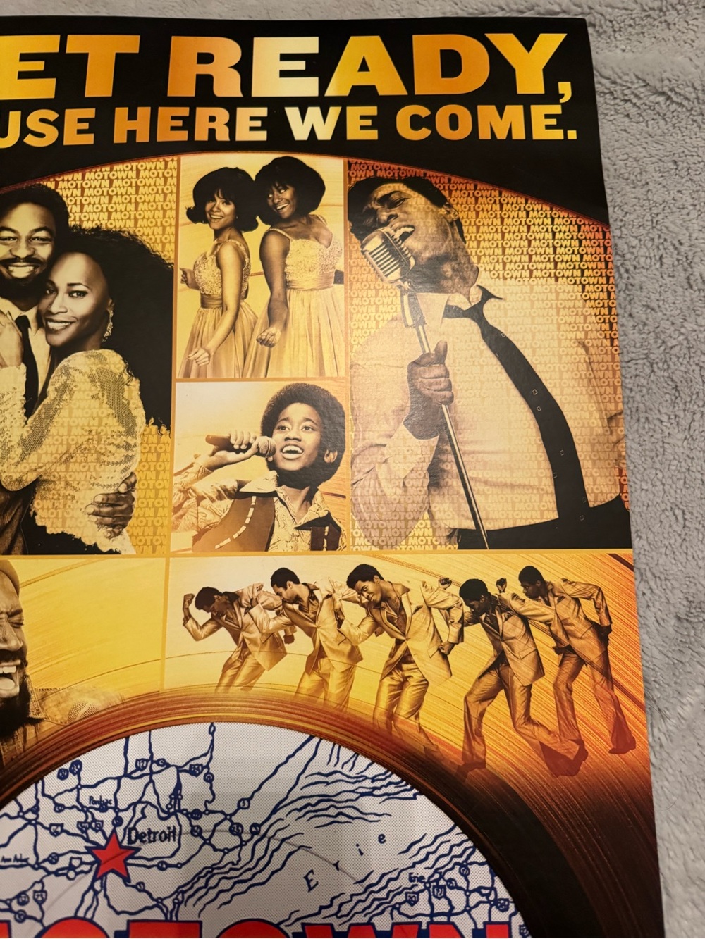 Motown The Musical Poster Detroit Fisher Theatre Broadway In Detroit April 18-30 - Picture 6 of 10